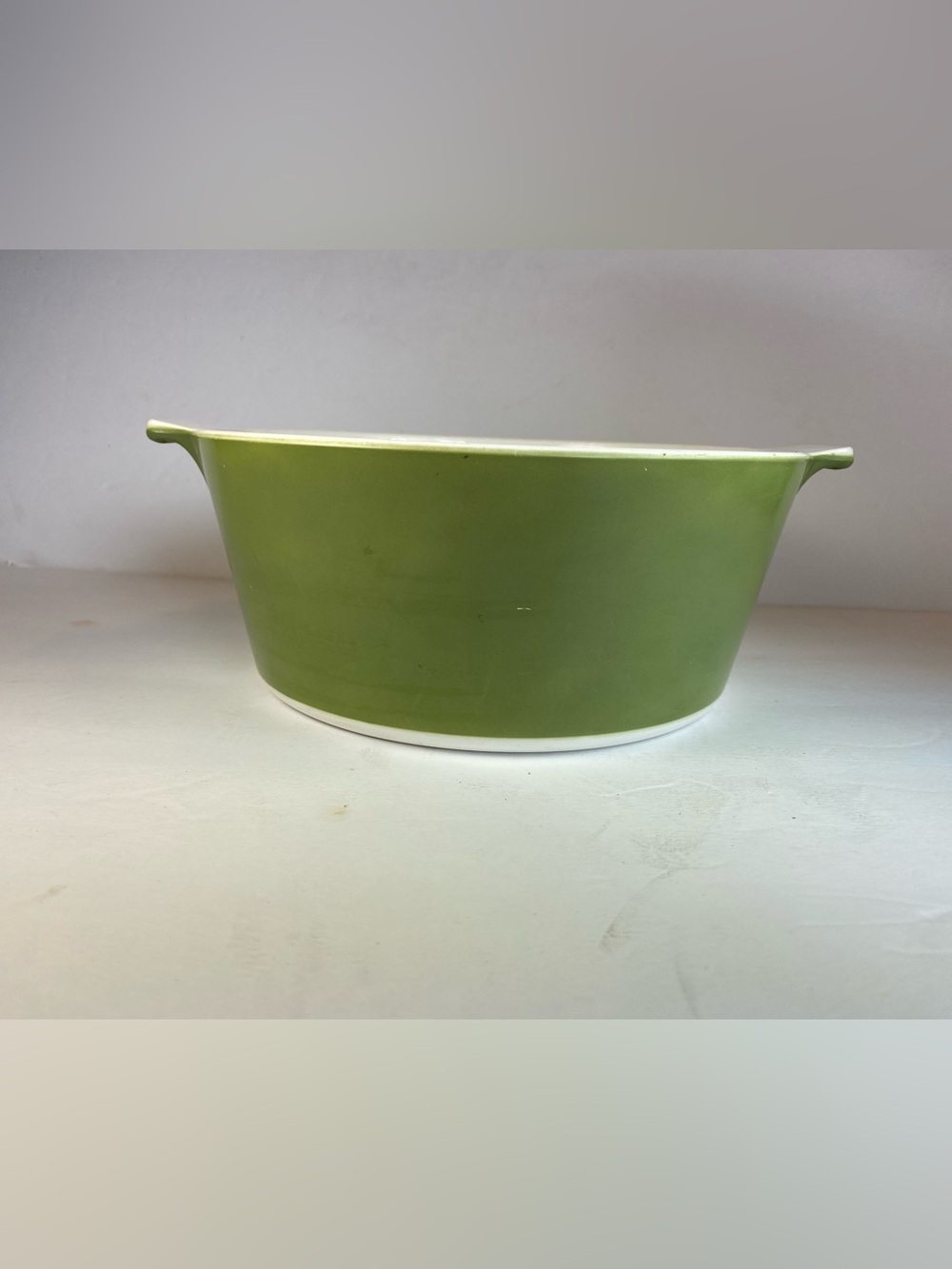Vintage Avocado Green CorningWare 2 1/2 Qt Casserole Dish Corning
